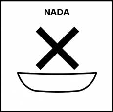 NADA - Pictograma (blanco y negro)