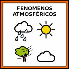 FENÓMENOS ATMOSFÉRICOS - Pictograma (color)