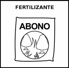 FERTILIZANTE - Pictograma (blanco y negro)