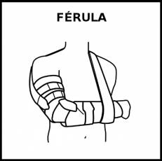 FÉRULA - Pictograma (blanco y negro)
