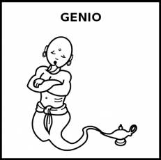 GENIO - Pictograma (blanco y negro)