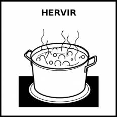HERVIR - Pictograma (blanco y negro)