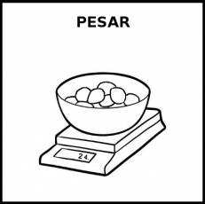 PESAR (INGREDIENTES) - Pictograma (blanco y negro)