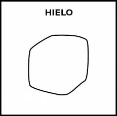 HIELO - Pictograma (blanco y negro)