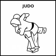 JUDO - Pictograma (blanco y negro)