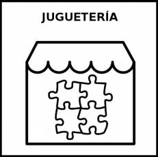 JUGUETERÍA - Pictograma (blanco y negro)