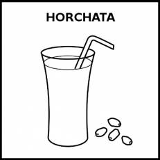 HORCHATA - Pictograma (blanco y negro)