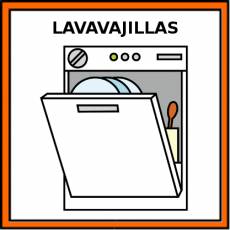 LAVAVAJILLAS (DOMÉSTICO) - Pictograma (color)