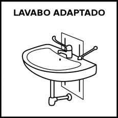 LAVABO ADAPTADO - Pictograma (blanco y negro)