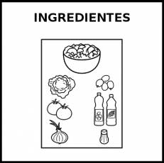 INGREDIENTES - Pictograma (blanco y negro)