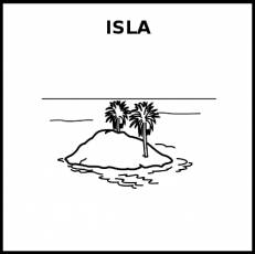 ISLA - Pictograma (blanco y negro)