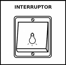 INTERRUPTOR - Pictograma (blanco y negro)