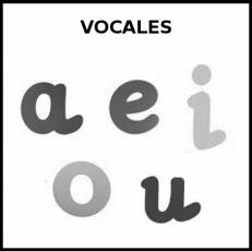VOCALES - Pictograma (blanco y negro)