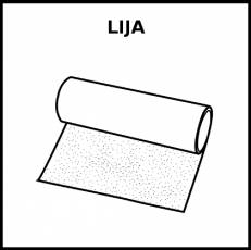 LIJA (PAPEL) - Pictograma (blanco y negro)