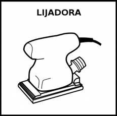 LIJADORA - Pictograma (blanco y negro)