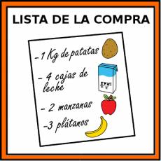 LISTA DE LA COMPRA - Pictograma (color)
