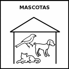 MASCOTAS - Pictograma (blanco y negro)