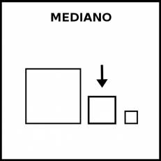 MEDIANO - Pictograma (blanco y negro)