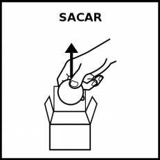 SACAR - Pictograma (blanco y negro)