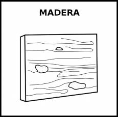 MADERA - Pictograma (blanco y negro)