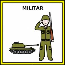 MILITAR (HOMBRE) - Pictograma (color)