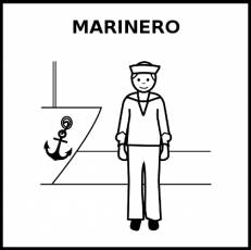 MARINERO - Pictograma (blanco y negro)