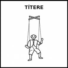 TÍTERE - Pictograma (blanco y negro)