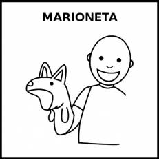 MARIONETA - Pictograma (blanco y negro)