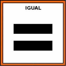 IGUAL (SIGNO) - Pictograma (color)