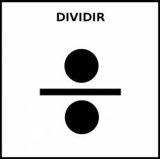 DIVIDIR - Pictograma (blanco y negro)