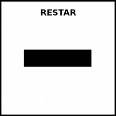 RESTAR - Pictograma (blanco y negro)