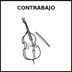 CONTRABAJO - Pictograma (blanco y negro)