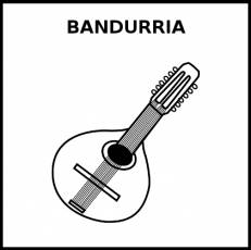 BANDURRIA - Pictograma (blanco y negro)