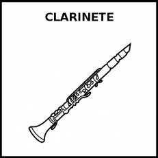 CLARINETE - Pictograma (blanco y negro)