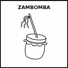 ZAMBOMBA - Pictograma (blanco y negro)