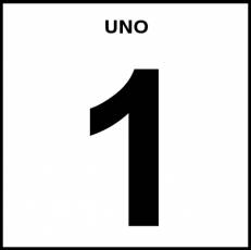 UNO - Pictograma (blanco y negro)