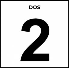 DOS - Pictograma (blanco y negro)