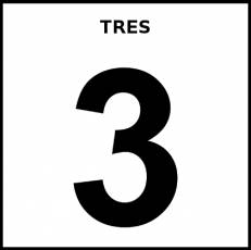 TRES - Pictograma (blanco y negro)