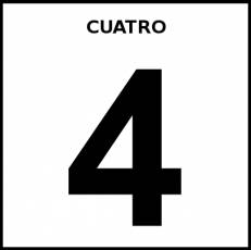 CUATRO - Pictograma (blanco y negro)
