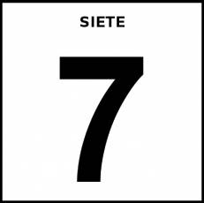 SIETE - Pictograma (blanco y negro)