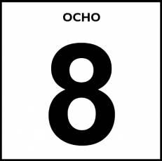 OCHO - Pictograma (blanco y negro)