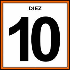 NÚMERO 10 (CIFRA) - Pictograma (color)