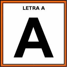 LETRA A (MAYÚSCULA) - Pictograma (color)