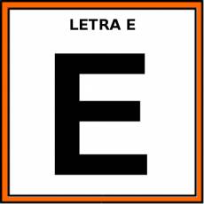 LETRA E (MAYÚSCULA) - Pictograma (color)