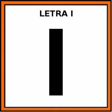 LETRA I (MAYÚSCULA) - Pictograma (color)