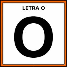 LETRA O (MAYÚSCULA) - Pictograma (color)