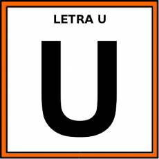 LETRA U (MAYÚSCULA) - Pictograma (color)