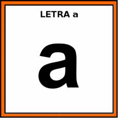 LETRA a (MINÚSCULA) - Pictograma (color)