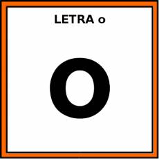 LETRA o (MINÚSCULA) - Pictograma (color)
