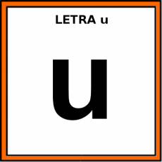 LETRA u (MINÚSCULA) - Pictograma (color)